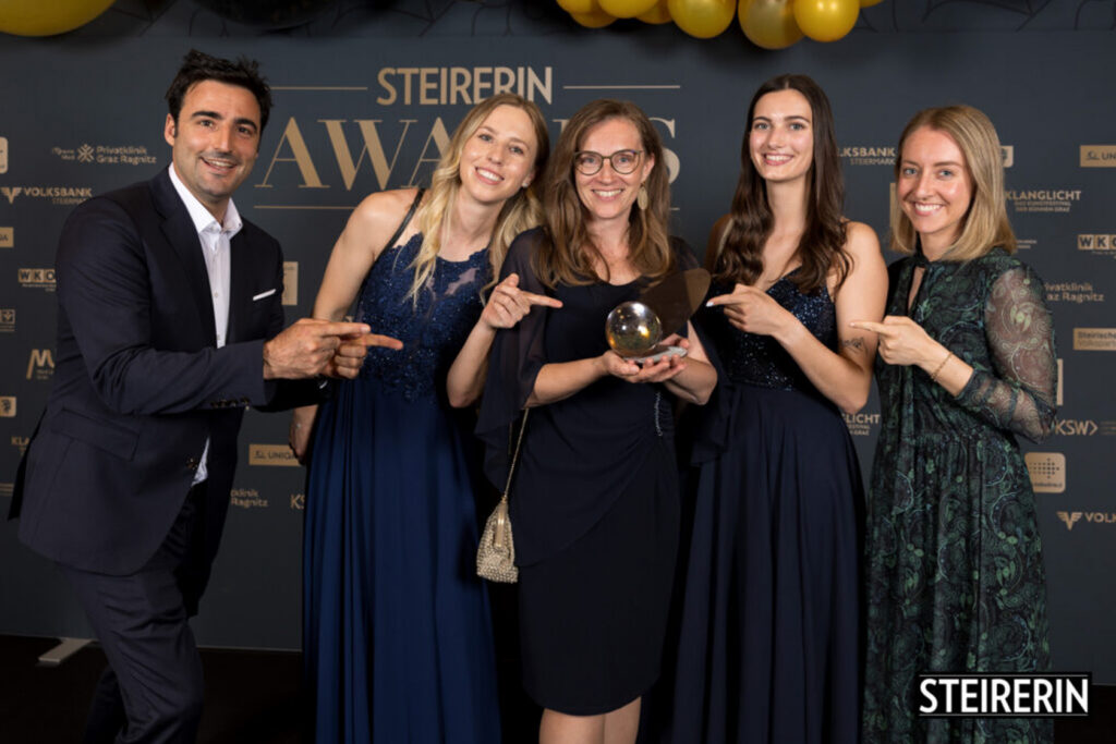Judith Goldgruber und ihr Team bei den Steirerin Awards